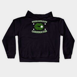 Shenanigans Coordinator retro St. Patricks Day lucky Teacher Kids Hoodie